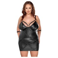Cottelli Plus Size - rochie cu cătușe (negru)