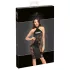 Noir - rochie cu guler lucios (negru) - M