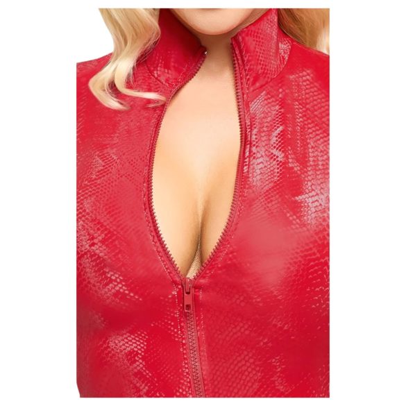 Cottelli - rochie mini cu model piele de șarpe - roșu