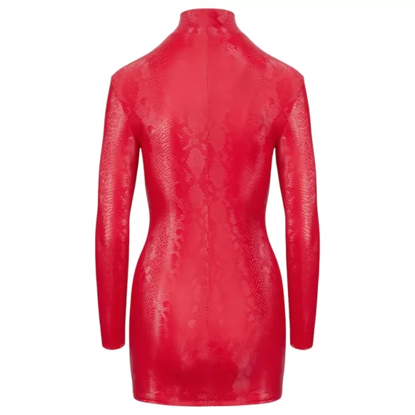 Cottelli - rochie mini cu model piele de șarpe - roșu