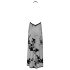 Noir - rochie maxi transparentă cu imprimeu floral (negru)