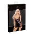 Noir - rochie mini cu părți transparente (neagră) - L