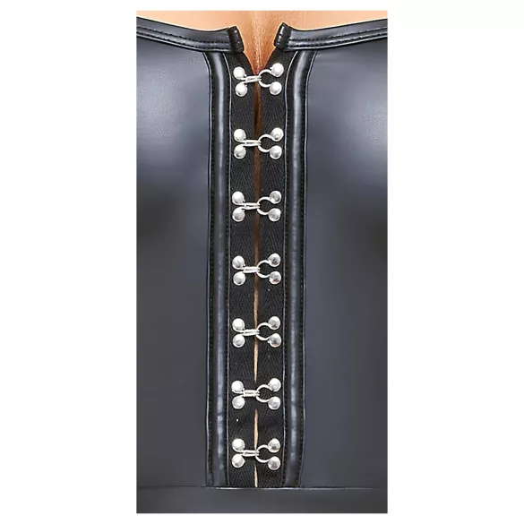 Cottelli - rochie mini lucioasă cu fustă plisată - negru