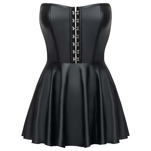 Cottelli - rochie mini lucioasă cu fustă plisată - negru