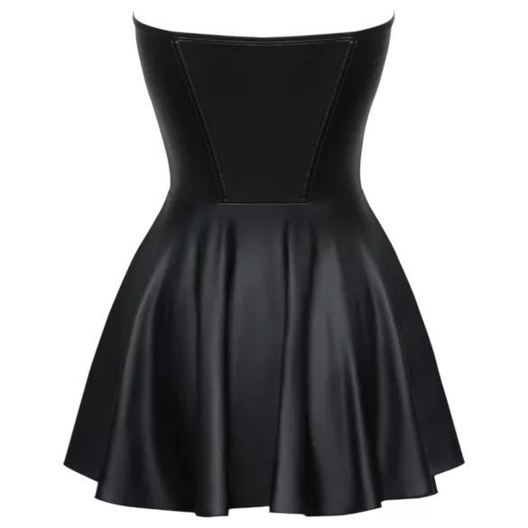 Cottelli - rochie mini lucioasă cu fustă plisată - negru