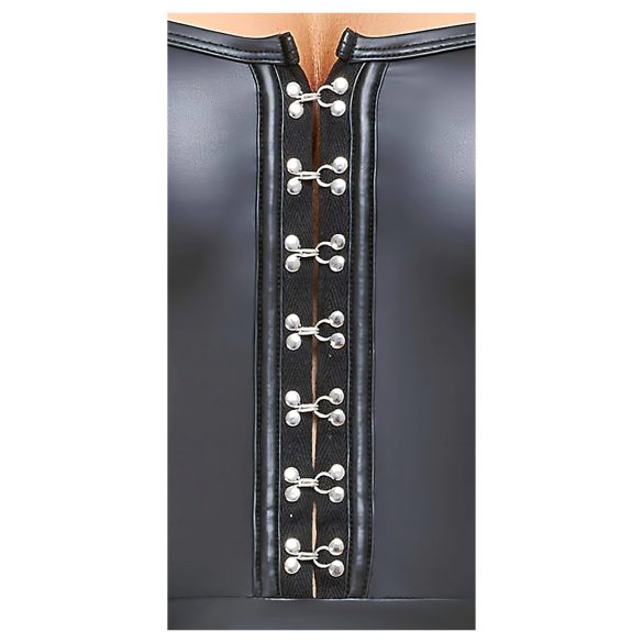 Cottelli - rochie mini lucioasă cu fustă plisată - negru - L