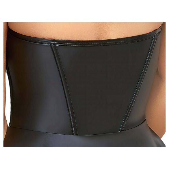 Cottelli - rochie mini lucioasă cu fustă plisată - negru - L