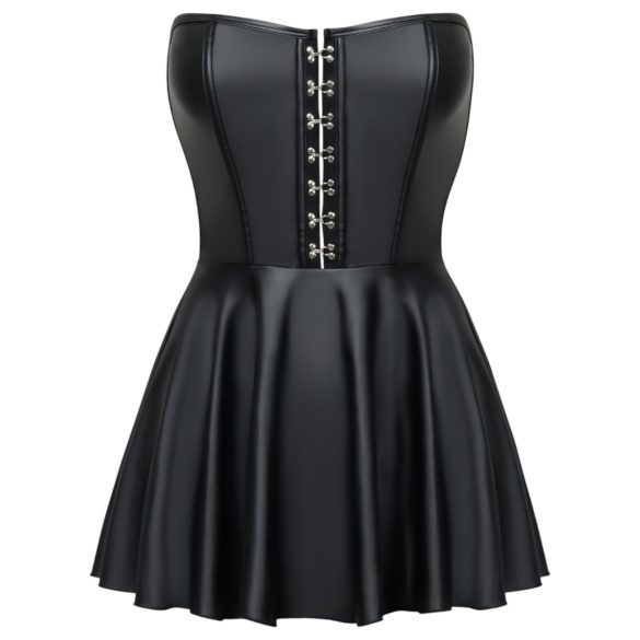 Cottelli - rochie mini lucioasă cu fustă plisată - negru - L