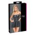 Cottelli - Rochie mini lucioasă cu fustă plisată (neagră) - L