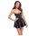 Noir Libido - rochie mini mată (neagră) - L