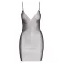 Cottelli Party - rochie mini sexy cu efect de lanț (neagră) - S/M
