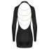 Cottelli - rochie mini cu lanț, spate decupat - negru