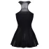 Cottelli - rochie mini cu efect de lac (negru) - M