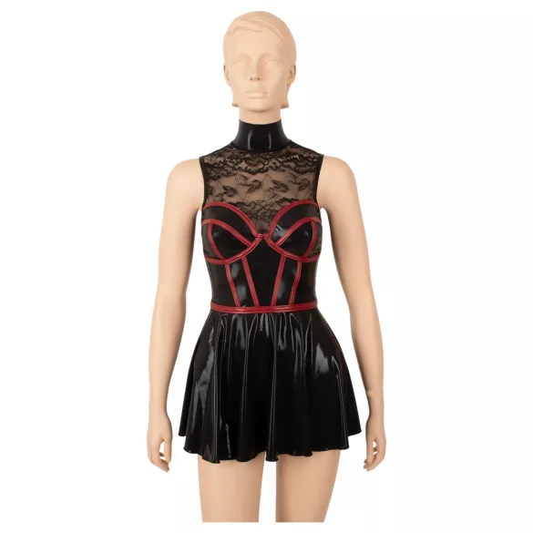 Cottelli - rochie mini din dantelă tip corset (negru) - M
