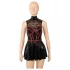 Cottelli - rochie mini din dantelă tip corset (negru) - M