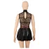 Cottelli - rochie mini din dantelă tip corset (negru) - M