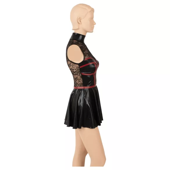 Cottelli - rochie mini din dantelă tip corset (negru) - M