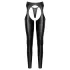 Cottelli - set de pantaloni chaps deschiși și tanga (negru) - M