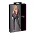 Cottelli - catsuit cu efect de piele - fermoar - negru - L