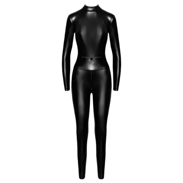 Noir - salopetă cu fermoar (neagră) - L