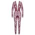 Noir Kink Royal - body dantelă transparentă - roșu - L