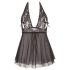 Cottelli Plus Size - Babydoll dantelat și lejer (negru) - 2XL