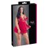Cottelli Plus Size - babydoll roșu din dantelă, lejer și seducător - XL