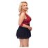 Cottelli Bondage Plus Size - babydoll (roșu) - 3XL