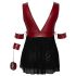 Cottelli Bondage Plus Size - babydoll (roșu) - 3XL