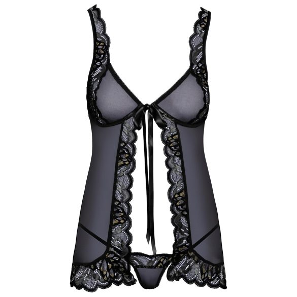 Kissable - babydoll deschis (negru)