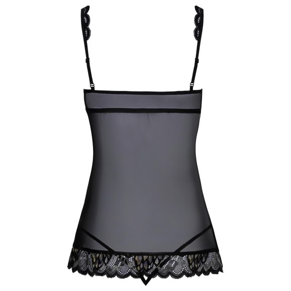 Kissable - babydoll deschis (negru)