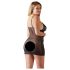 Cottelli Plus Size - Neglijeu din dantelă transparentă (negru)