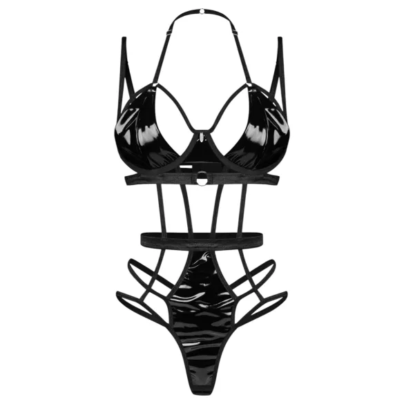 Obsessive - body cu bretele - negru