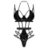 Obsessive - body cu bretele - negru - L/XL