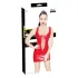Black Level - rochie mini din lac cu șireturi - roșu - M