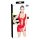 Rochie mini lac roșie cu șiret Black Level - L