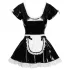 Black Level - rochie de cameristă lăcuită (neagră) - M