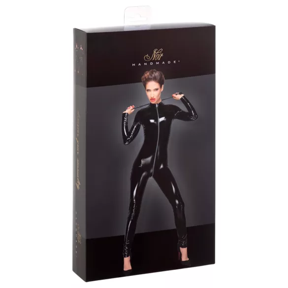 Noir - body cu fermoar - mânecă lungă - negru - XL
