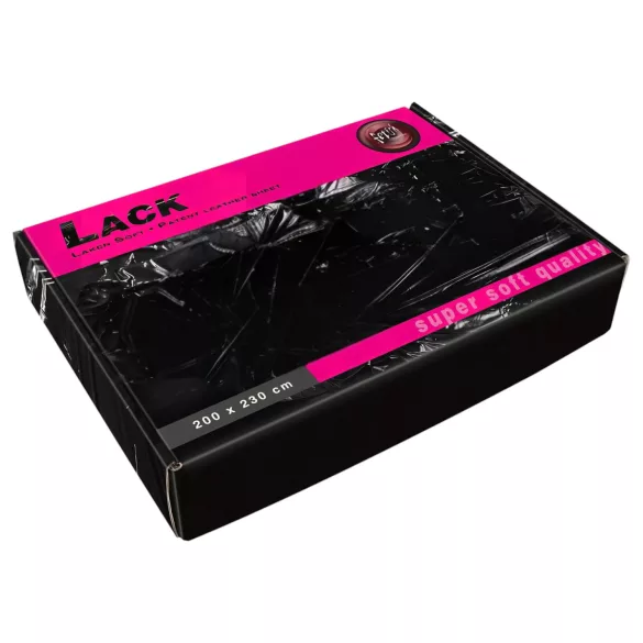 LakkHaus - cearceaf pat impermeabil super soft 200x230cm negru