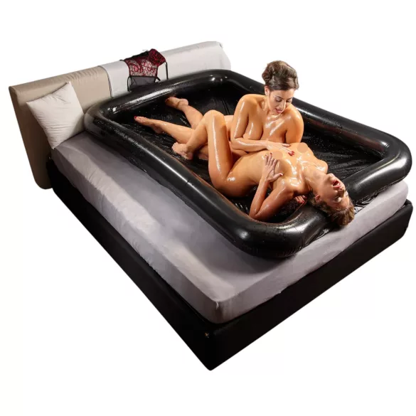 Piscină gonflabilă - PVC negru - 140x200cm