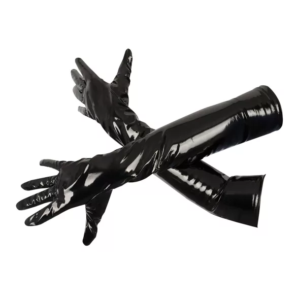 Black Level - mănuși din latex lucios - negru