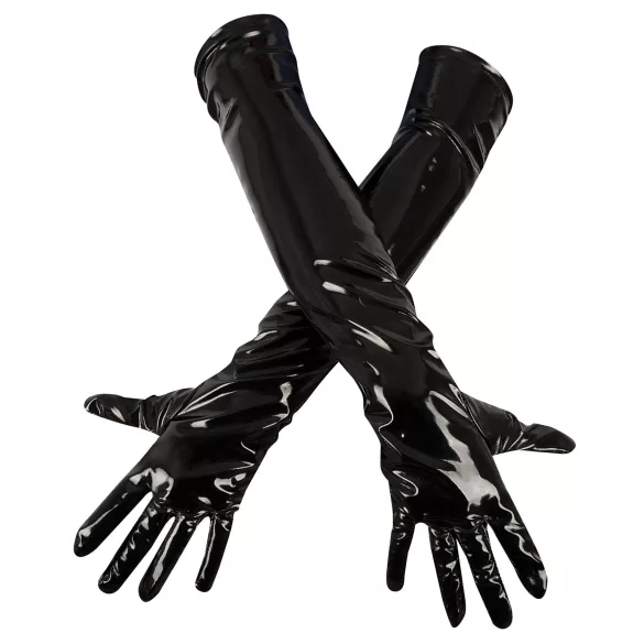 Black Level - mănuși din latex lucios - negru - M
