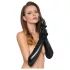 Black Level - mănuși din latex lucios - negru - XL