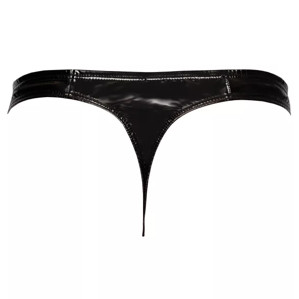 Black Level - tanga bărbați clasic din latex - negru