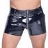 Black Level - short bărbătesc latex cu buzunare laterale - negru - M