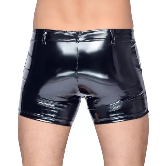 Black Level - short bărbătesc latex cu buzunare laterale - negru - M