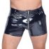 Black Level - pantaloni scurți lăcuiți cu buzunare laterale (negru) - 2XL