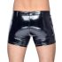 Black Level - pantaloni scurți lăcuiți cu buzunare laterale (negru) - 2XL