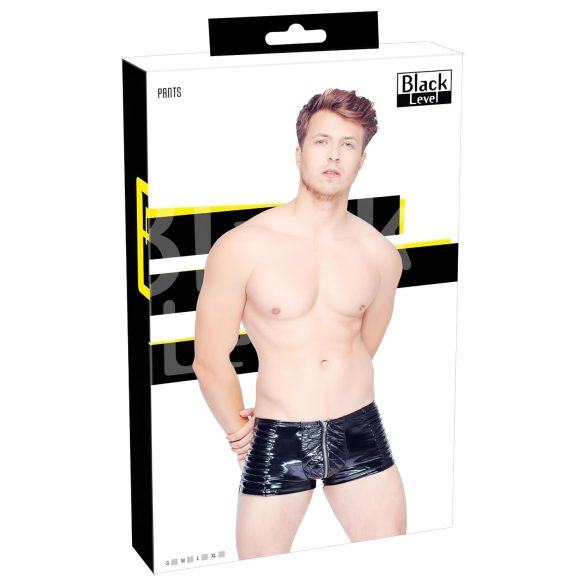 Black Level - pantaloni scurți bărbătești cu fermoar (negru) - L