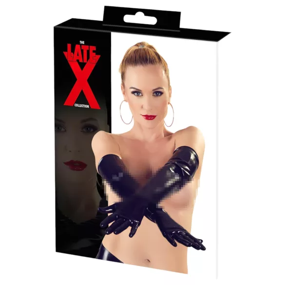 LATEX - mănuși lungi unisex - latex negru